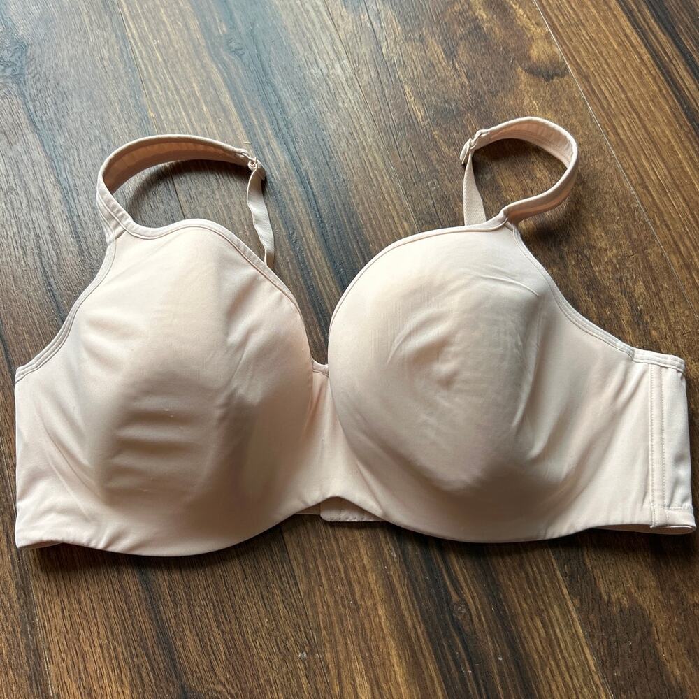 Cacique Bra 46D Beige Lightly Lined Balconette
